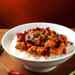 Spicy Szechuan Chicken with Rice