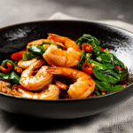 Stir-Fried Basil with Fresh Shrimp – A Fujian Delicacy