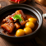 Umami Explosion: Braised Pork Belly with Rice Cake